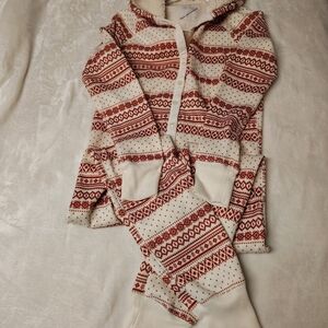 Abercrombie & Fitch One Piece Sherpa Lined Holiday Union Suit XS/S